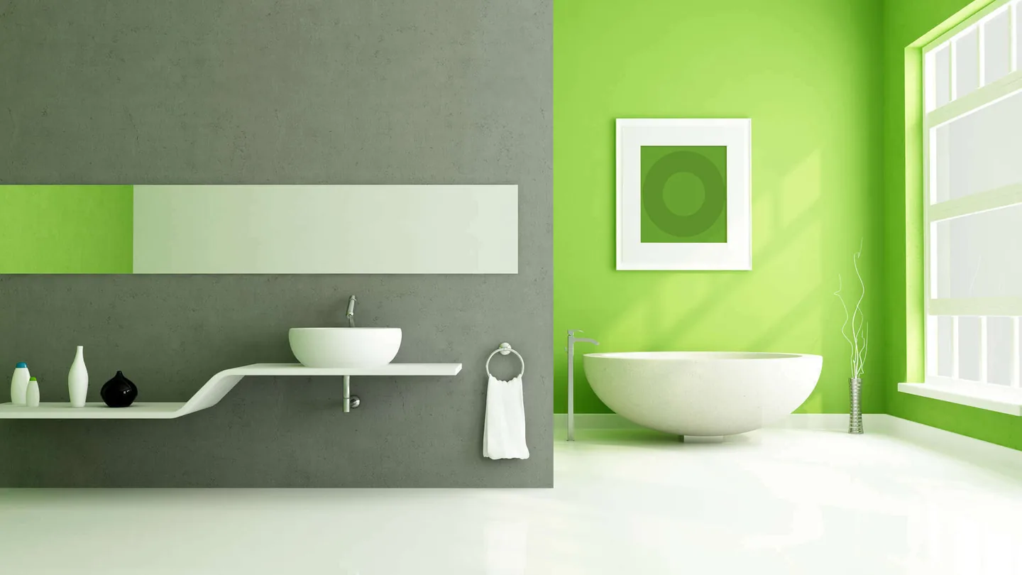 Aménagement de salle de bain avec vasques et baignoire — Plombier — par Lor Dép — à Metz