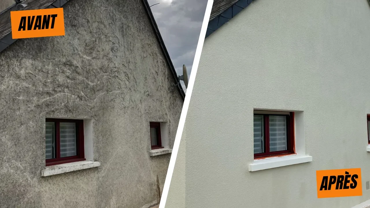 Rénovation d’une façade enduite — Couvreur — par JONATHAN KLIN (KLIN HABITAT) — à Angers